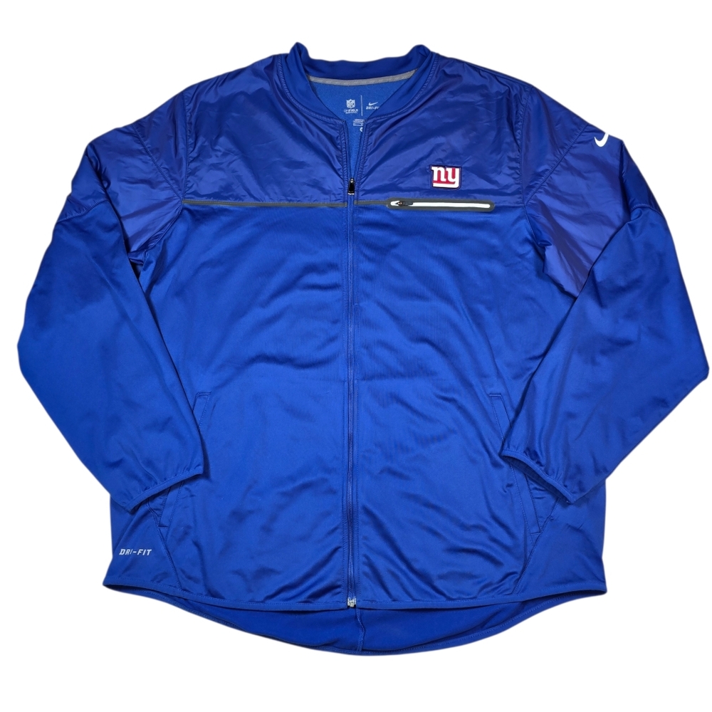Nike Mens New York Giants NFL On-Field Apparel Hybrid Jacket Blue Full Zip Sz XL